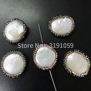Natural Big Pearl Ornament Ins Necklace Chain Earrings Accessories