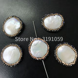 Natural Big Pearl Ornament Ins Necklace Chain Earrings Accessories