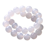 Natural Chalcedony Bracelet Round Beads DIY Necklace Jewelry