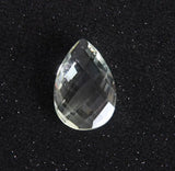 Crystal Drop Engraved Face Pendant Necklace Sweater Chain Stone Jewelry