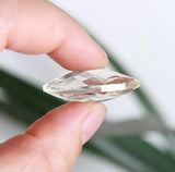 Crystal Drop Engraved Face Pendant Necklace Sweater Chain Stone Jewelry