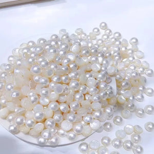 Freshwater Mabe Pearl Beads 11-12mm 12-13mm for Necklace Ring Jewelry