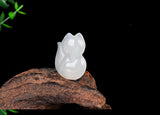 Natural Jade Fox Necklace for Women