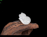 Natural Jade Fox Necklace for Women