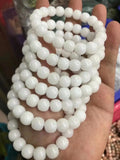 Natural Jade Geometric Beads Bracelet for Men and Women