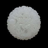 Jade Dragon & Phoenix Pendant Couple Jewelry