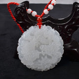 Jade Dragon Phoenix Pendant Jewelry Couple Accessory