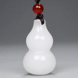 Natural Jade Gourd Pendant Necklace Retro Jewelry for Men Women
