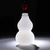 Natural Jade Gourd Pendant Necklace Retro Jewelry for Men Women