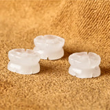 Natural Jade Handcarved Flower DIY Bracelet Necklace Jade Accessories Beads