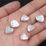 Natural Heart Shape Freshwater Pearls Beads