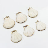 Scalloped Shell Charms 10pcs Boho DIY Earrings Jewelry Making
