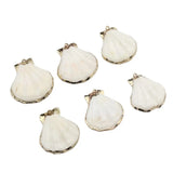 Scalloped Shell Charms 10pcs Boho DIY Earrings Jewelry Making