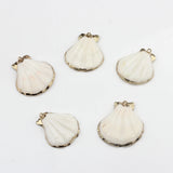 Scalloped Shell Charms 10pcs Boho DIY Earrings Jewelry Making