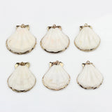 Scalloped Shell Charms 10pcs Boho DIY Earrings Jewelry Making