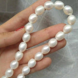 14k Southsea Pearl Necklace, 19 Inches, Green Square Gem Chain, Spiritual Women