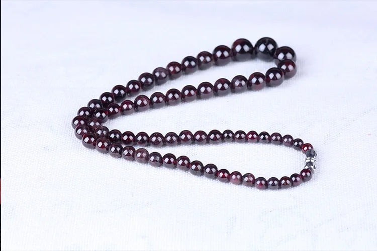 Natural Garnet Crystal Necklace for Women