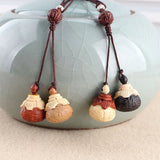 Tail Fish Peach Wood Keychain Unisex Key Car Handbag Decor Animal Jewelry