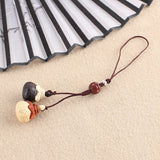 Tail Fish Peach Wood Keychain Unisex Key Car Handbag Decor Animal Jewelry