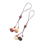 Tail Fish Peach Wood Keychain Unisex Key Car Handbag Decor Animal Jewelry