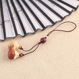 Tail Fish Peach Wood Keychain Unisex Key Car Handbag Decor Animal Jewelry