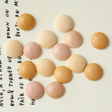 Wooden Semicircular Earring Patch DIY Jewelry Accessories Materials
