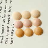 Wooden Semicircular Earring Patch DIY Jewelry Accessories Materials