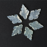 Natural Xiuyu Jade Snowflake Petal DIY Bracelets Necklace Jade Accessories Beads