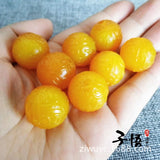 Yellow Agate Beads DIY Bracelet Women Jadeite Jade Jewelry 10pcs/lot