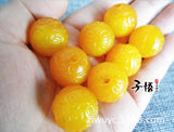 Yellow Agate Beads DIY Bracelet Women Jadeite Jade Jewelry 10pcs/lot