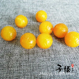 Yellow Agate Beads DIY Bracelet Women Jadeite Jade Jewelry 10pcs/lot