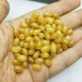 Natural Yellow Jade Rice Beads 9mm DIY Bracelets Necklace Fitting