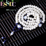 Natural Bodhi Root Retro Rosary & Porcelain Beads Bracelet DIY Jewelry