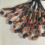 Naturally Weathered Old Agate Ancient Bead Necklace