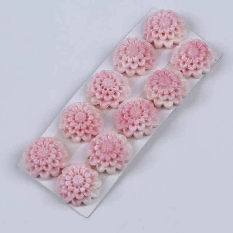 25mm Pink Mabe Pearl Pendant Real Shell Freshwater Pearls Beads