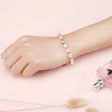 6-7mm Multicolor Pearl Bracelet for Women 7.5-8inch