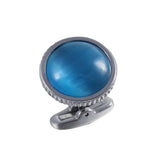 Opal Stone Stainless Steel Tuxedo Cufflinks