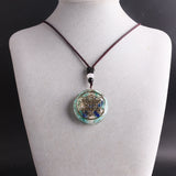 Metatron Cubes Nature Crystal Necklace Healing Chakra Orgone Pendant