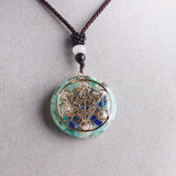 Metatron Cubes Nature Crystal Necklace Healing Chakra Orgone Pendant