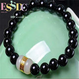 10mm Red Agate Hetianjade Bracelet Women Men Lucky