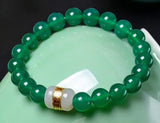 10mm Red Agate Hetianjade Bracelet Women Men Lucky