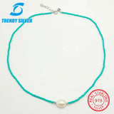 Nature Pearl Choker Necklace Freshwater Pearl Charm