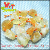 Rough Citrine Rose Quartz Crystal Lapis Lazuli Amethyst Strand