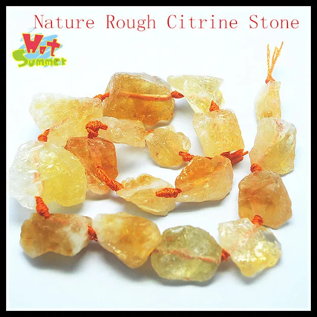 Rough Rose Quartz Citrine Crystal Lapis Lazuli Amethyst Strand
