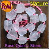 Rough Rose Quartz Citrine Crystal Lapis Lazuli Amethyst Strand
