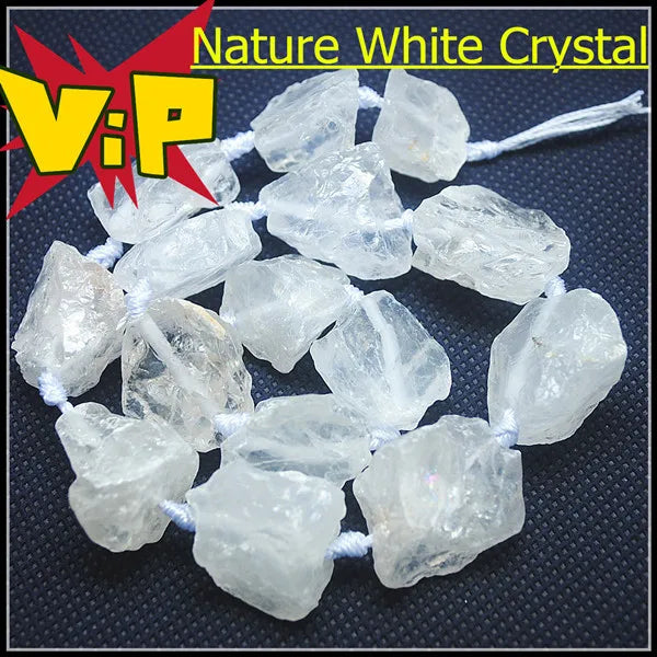 Natural Rough Crystal Rose Quartz Citrine Lapis Lazuli Amethyst Strand 25-35mm