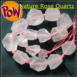 Natural Rough Crystal Rose Quartz Citrine Lapis Lazuli Amethyst Strand 25-35mm