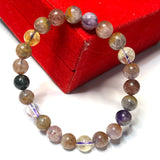 Auralite-23 Nature Stone Bracelet 8mm Women's Jewelry