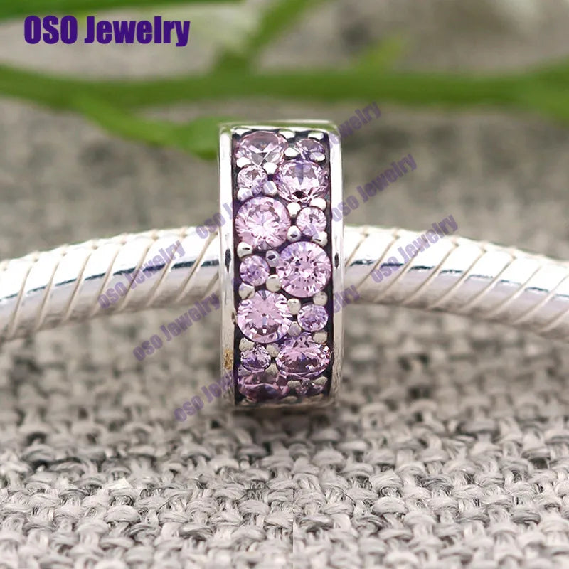 Nature Stone Clip 925 Silver Charm Beads