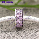 Nature Stone Clip 925 Silver Charm Beads